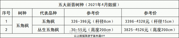春季最近一个月成交量最高的十大苗木排行榜(图13)