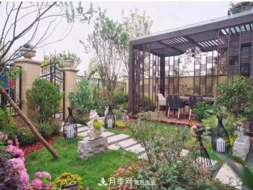 小花园攻略：小型乔木和月季花卉更配喔